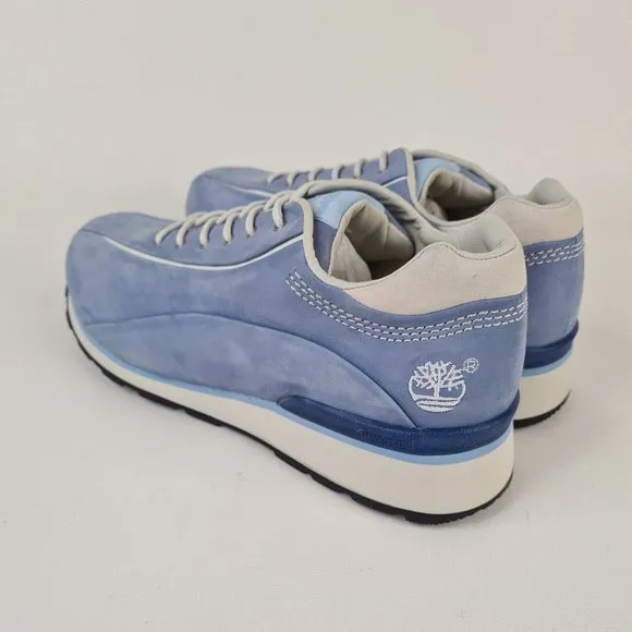 Timberland Metro Slim Boy Shoes Casual Sneakers Leather Blue Size 6 New