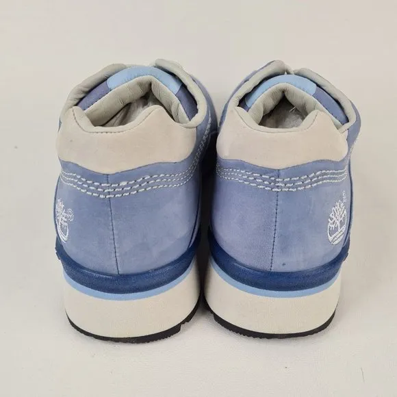 Timberland Metro Slim Boy Shoes Casual Sneakers Leather Blue Size 6 New