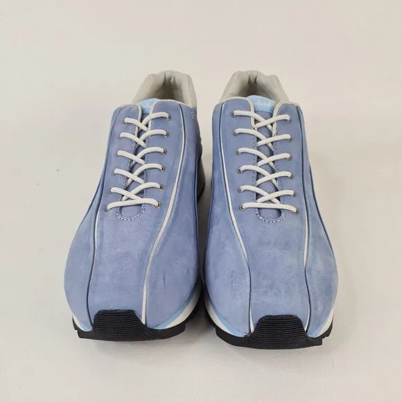 Timberland Metro Slim Boy Shoes Casual Sneakers Leather Blue Size 6 New