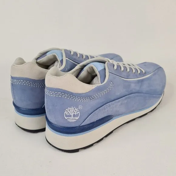 Timberland Metro Slim Boy Shoes Casual Sneakers Leather Blue Size 6 New