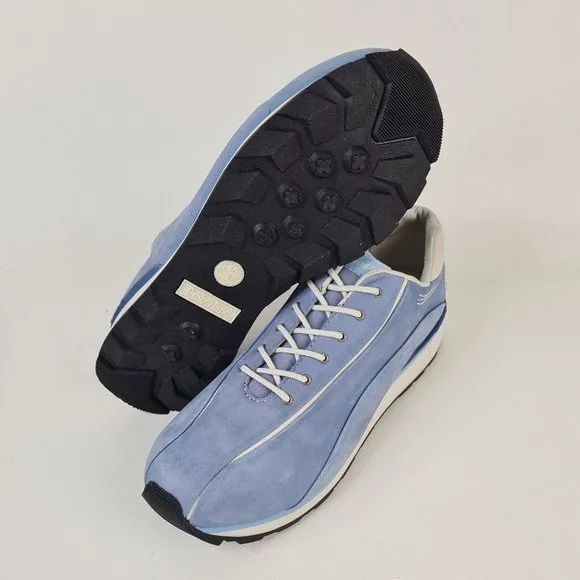 Timberland Metro Slim Boy Shoes Casual Sneakers Leather Blue Size 6 New
