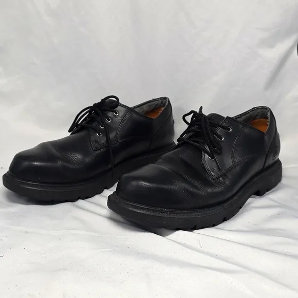 Timberland Montgomery Bay Black Leather Oxfords 61020 Waterproof Mens 10.5 Guc