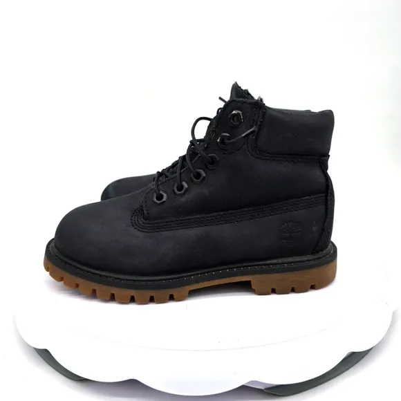 Timberland Shoes Youth 12.5C 6 Inch Premium Waterproof Boots Black