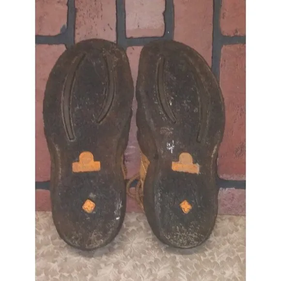 Timberland Smartwool Sneakers Mens 8M Brown leather   Hemp Lace Up Casual Shoes