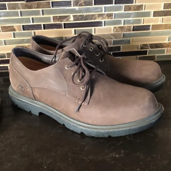 Timberland waterproof Montgomery PTO suede brown shoes men's size 10.5