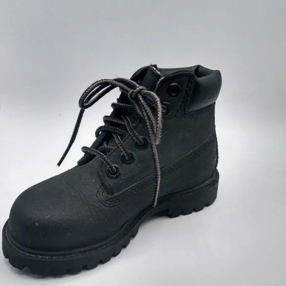 𝅺Timberland Waterproof Toddle Black Boots size 8.5-