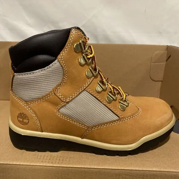 Timberland Youth 6-Inch  Field Boot Wheat Nubuck Size 2Y‎ Brand New In Box