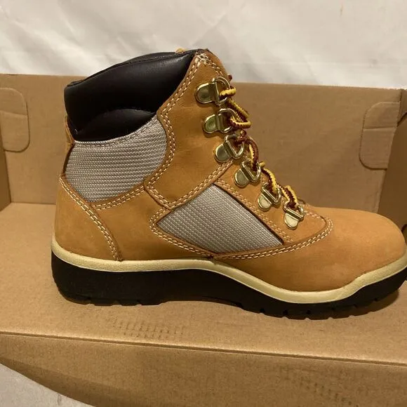Timberland Youth 6-Inch  Field Boot Wheat Nubuck Size 2Y‎ Brand New In Box