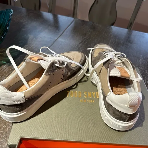 Todd Snyder Brown and Tan Retro Sneakers