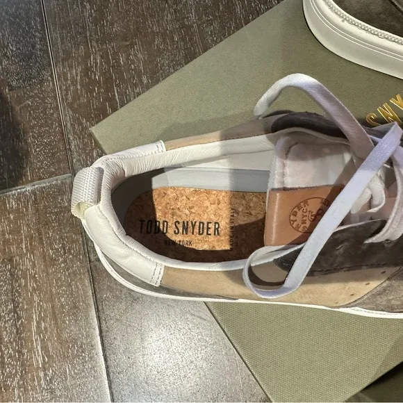 Todd Snyder Brown and Tan Retro Sneakers