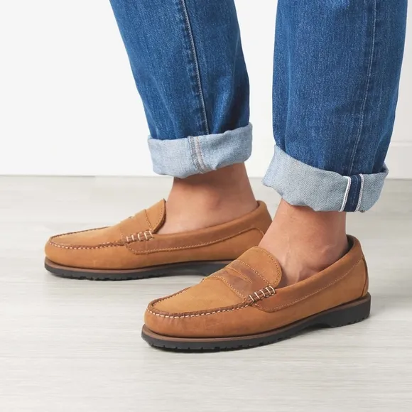 TOD’S Tan Suede Leather Casual Loafers Shoes Men's Size 9.5