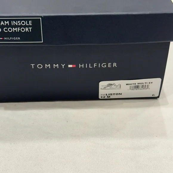 TOMMY HILFIGER LISTON MEN'S SHOES COLOR WHITE MULTI