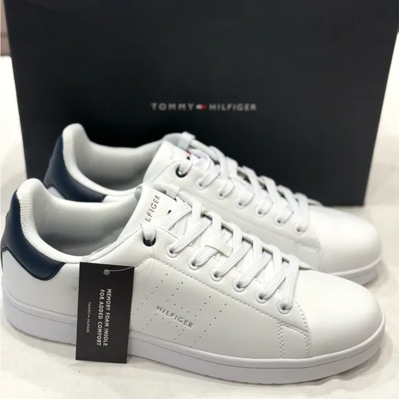 TOMMY HILFIGER LISTON MEN'S SHOES COLOR WHITE MULTI