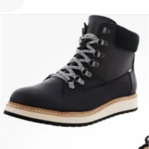 TOMS Womens Mesa Waterproof Casual Boots Ankle - Black size 7.5