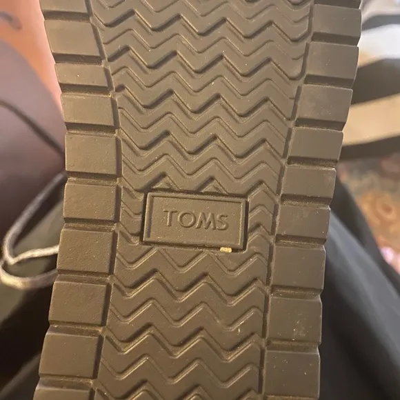 TOMS Womens Mesa Waterproof Casual Boots Ankle - Black size 7.5