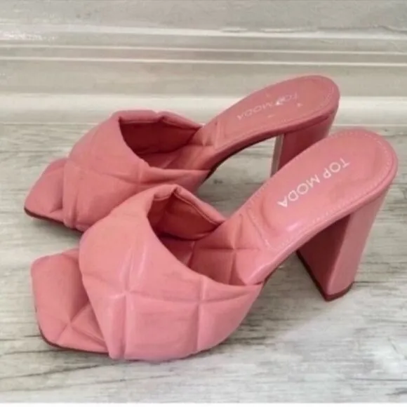 Top Moda Pink Women's Heeled Sandals Size 6