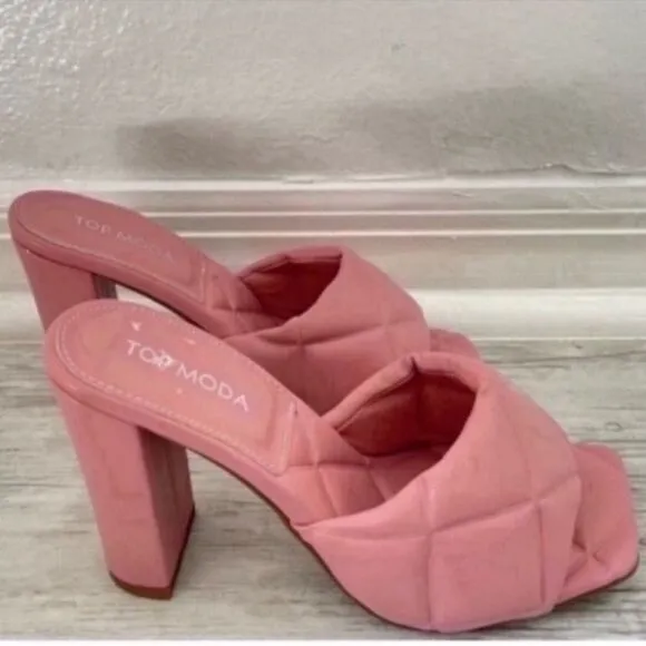 Top Moda Pink Women's Heeled Sandals Size 6