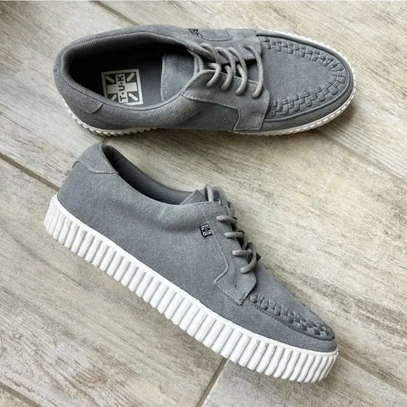 T.U.K. Suede EZC Shoes Creeper Sneakers Grey