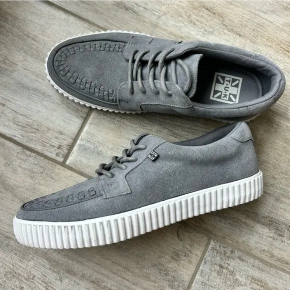 T.U.K. Suede EZC Shoes Creeper Sneakers Grey