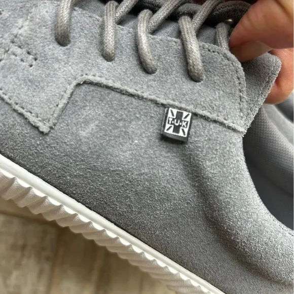 T.U.K. Suede EZC Shoes Creeper Sneakers Grey