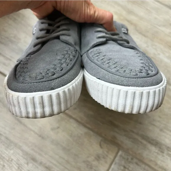 T.U.K. Suede EZC Shoes Creeper Sneakers Grey