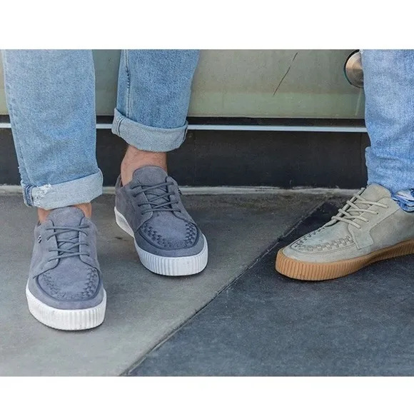 T.U.K. Suede EZC Shoes Creeper Sneakers Grey
