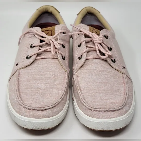 Twisted X Casual Shoes Women’s Kicks Lace Round Toe Pink WCA0053 Size 11