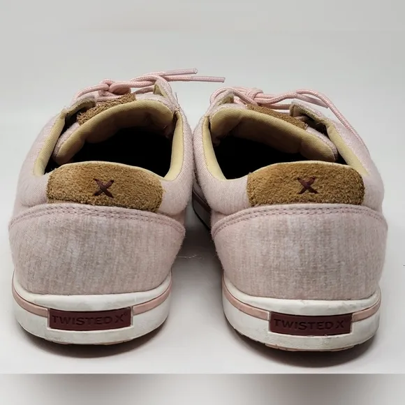 Twisted X Casual Shoes Women’s Kicks Lace Round Toe Pink WCA0053 Size 11