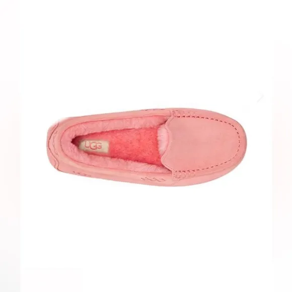 UGG Australia ‘Ansley’ Pink Blossom Water-Resistant Suede Slipper Shoes