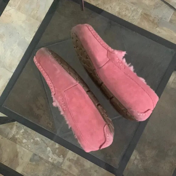 UGG Australia ‘Ansley’ Pink Blossom Water-Resistant Suede Slipper Shoes