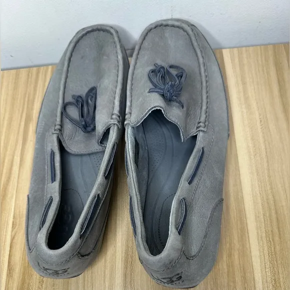 UGG Australia Men’s Chester Metal Gray Casual Loafer shoes 1004247 Size 13