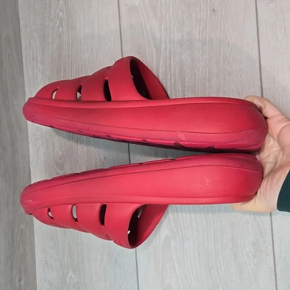Ugg Mens Platform Sport Samba red Outdoor Open Toe Sandals shoes sz 11