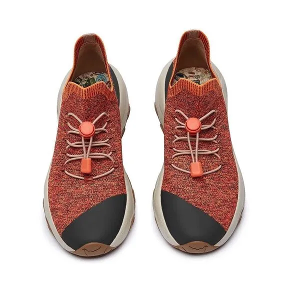 UIN Women's Walking Shoes Outdoor Non-Slip Comfort Sneaker(Burnt Orange)No Box