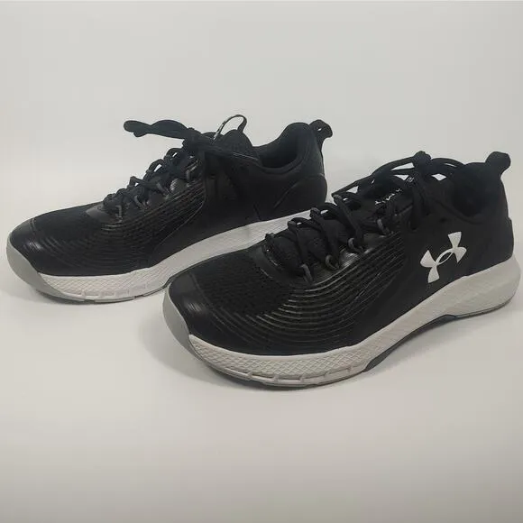 Under Armour Athletic Shoe Charged Commit Training 3 Black White US Mens 8