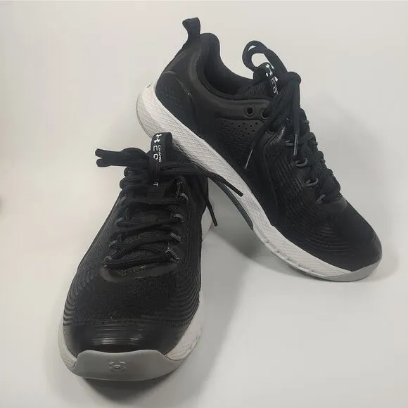 Under Armour Athletic Shoe Charged Commit Training 3 Black White US Mens 8