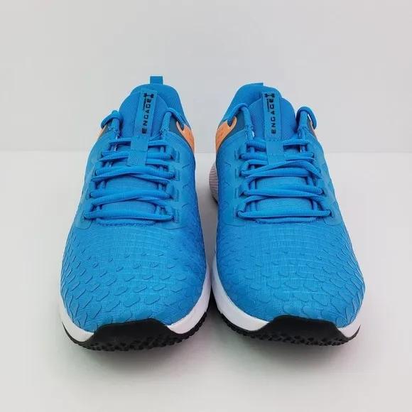 Under Armour Charged Engage 2 Mens Sz 7 Womens Sz 8.5 Blue Training Shoes