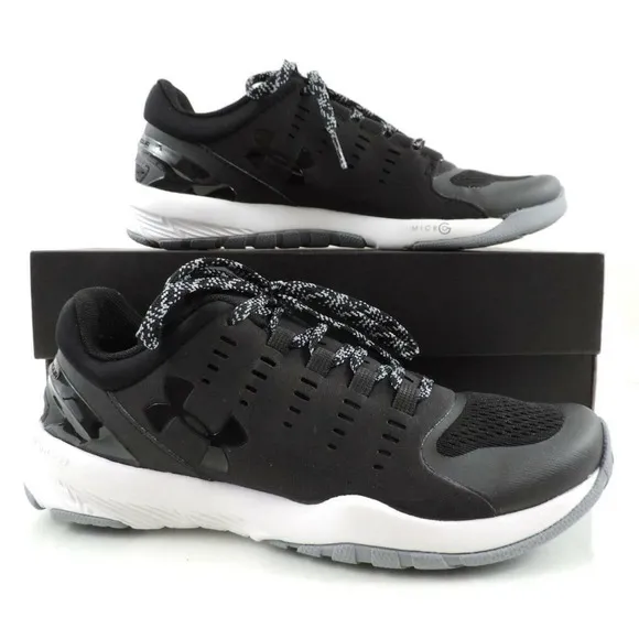 Under Armour Charged Stunner Training Shoes Sneakers Black Size 6.5