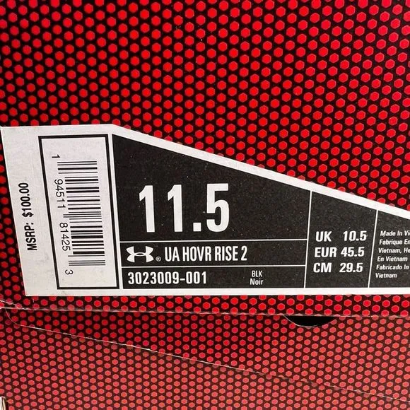 Under Armour Hovr rise‎ 2 training shoe Mens 11.5