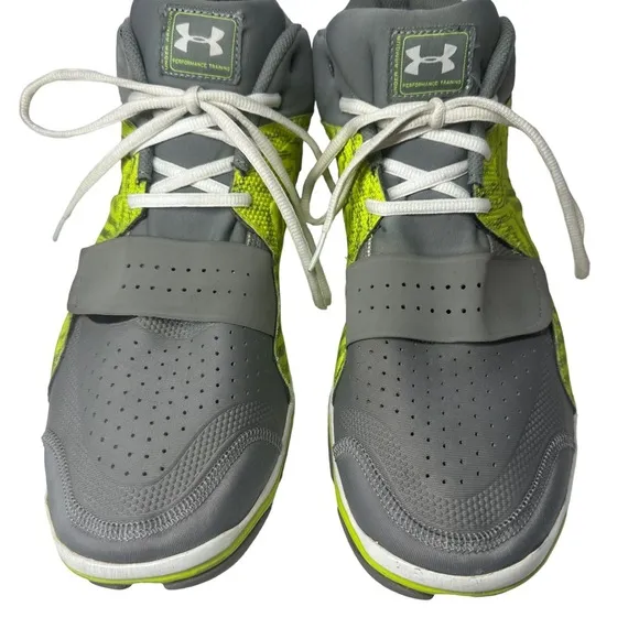 UNDER ARMOUR Men’s UA Micro G® Renegade Training Shoes Green Gray Chevron 14
