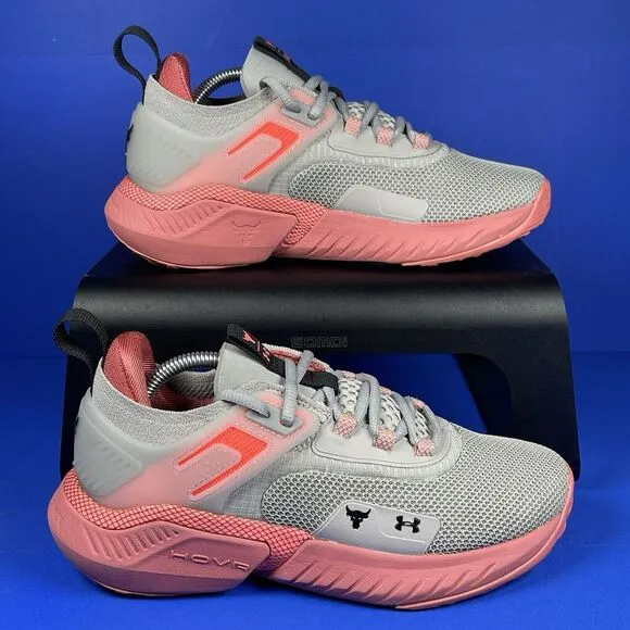 Under Armour Project Rock 5 Women's 7 Training Shoes Pink Athletic‎ Sneakers