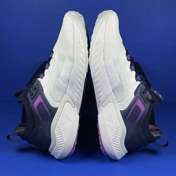 Under Armour PROJECT ROCK 5 Women's 9.5 DISRUPT Purple White Training Shoes