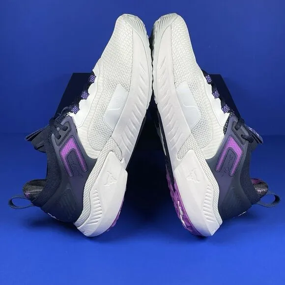 Under Armour PROJECT ROCK 5 Women's 9.5 DISRUPT Purple White Training Shoes