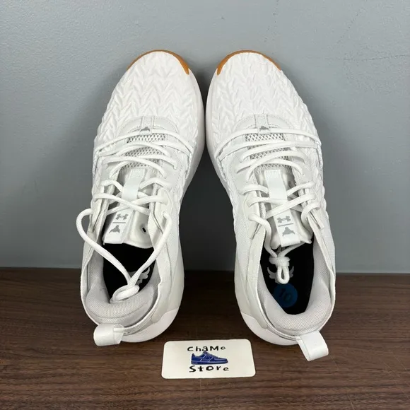 Under Armour Project Rock 6 UA White Training Shoes 3026534-100 Men's Size 10