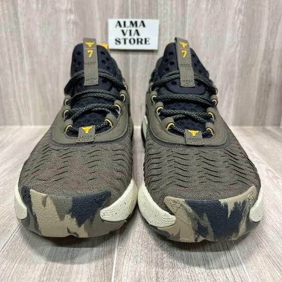 Under Armour Project Rock 7 Training Shoes Turtle Anthracit 3027668 Mens Size 12