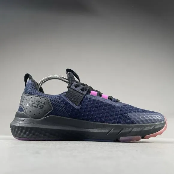 Under Armour Project Rock BSR Men’s 8 Midnight Navy Orange Training Sneakers NEW