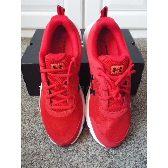 UNDER ARMOUR Shoes Mens 12 Red Training UA Charged Assert 10 Running Sport NWT