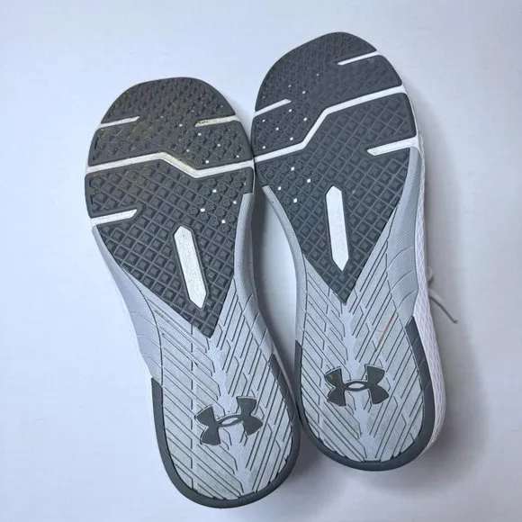 Under Armour Size 12 White Charged Commit TR 3 Sneakers Running Shoes Training