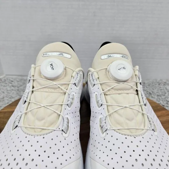 Under Armour SlipSpeed White Black Athletic Training Shoes Mens 9 3027049-101