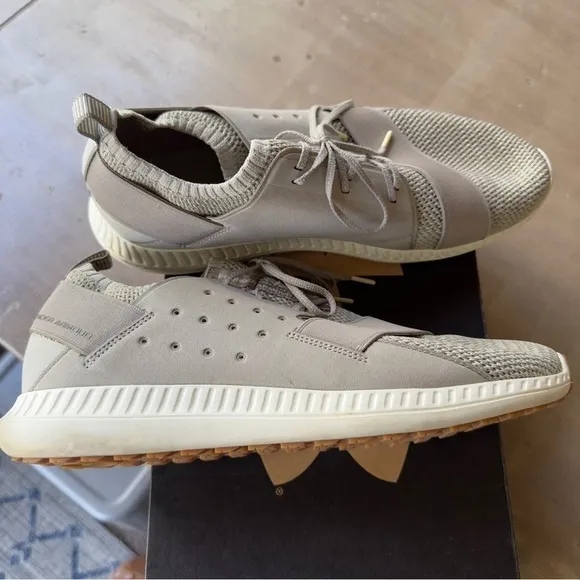 Under Armour threadborne shift stretch causal walking gray tan shoes comfortable