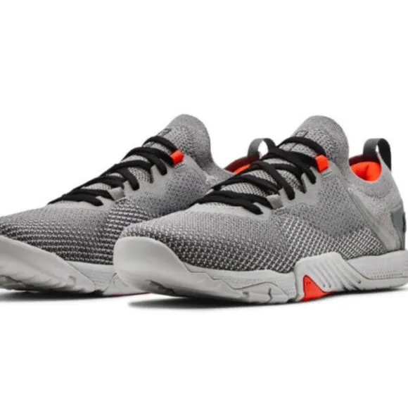 Under Armour Tribase Reign 3 Mens Training Shoes Gray 3025124-103 NEW Size 9.5